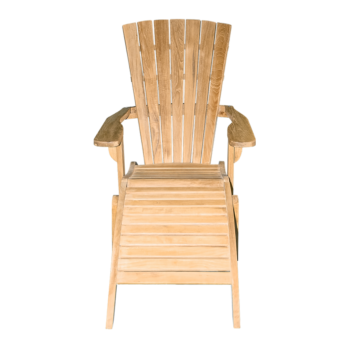 Teak Plus Adirondack Chair & Footstool