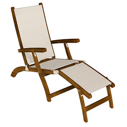 Royal Teak Sling Steamer Lounge