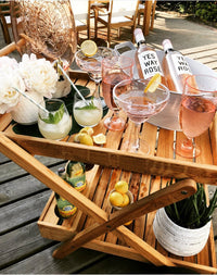 Royal Teak Tray Cart