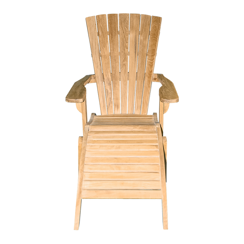 Teak Plus Adirondack Chair & Footstool