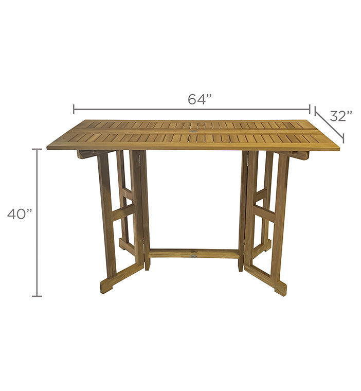 Admiral Bar Height Folding Table 64"