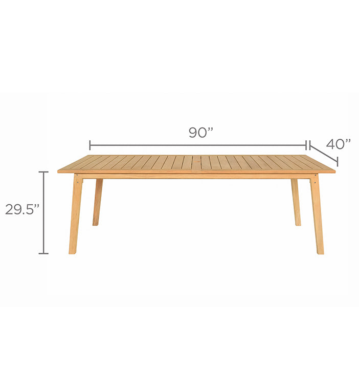 Admiral 90" Dining Table