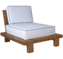 Rustic Sofa Mykonosh Single with Cushion