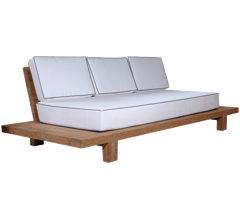 Rustic Sofa Mykonosh Triple with Cushion