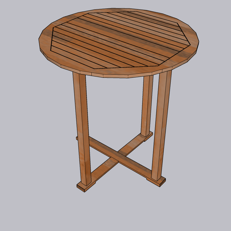 39" Round Bar Table