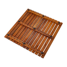 Load image into Gallery viewer, Teak Shower Mat 19.6&quot;
