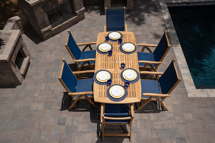 Family Rectangle Expansion Umbrella Table